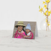 Peruaanse mama kaart (Gele Bloem)