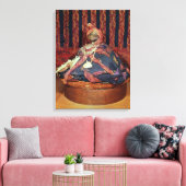 Peruaanse mummy van het kerkhof van Paracas Canvas Afdruk (Insitu (Woonkamer))