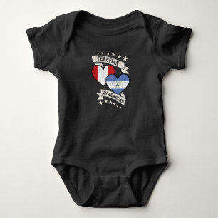 Peruaanse Nicaraguaanse hartvlaggen Peru Nicaragua Romper