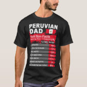 Peruaanse pap Nutrition Facts Serving Size Tshirt (Voorkant)