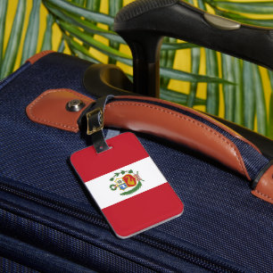 Peruaanse vlag bagagelabel