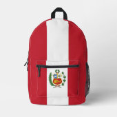 Peruaanse vlag bedrukte rugzak (Voorkant)