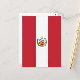 Peruaanse vlag briefkaart