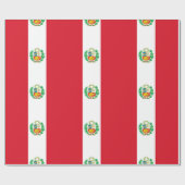 Peruaanse vlag cadeaupapier (Vlak)