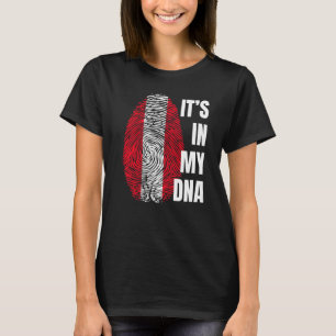 Peruaanse vlag Dna Fingerprint Peru T-shirt