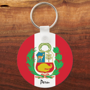 Peruaanse vlag en Peruaanse vakantie, patriotten/s Sleutelhanger