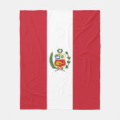 Peruaanse vlag fleece deken (Voorkant)