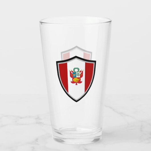 Peruaanse vlag glas (Achterkant)
