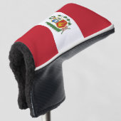 Peruaanse vlag golfheadcover (3/4 voorkant)