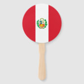 Peruaanse vlag handwaaier (Achterkant)