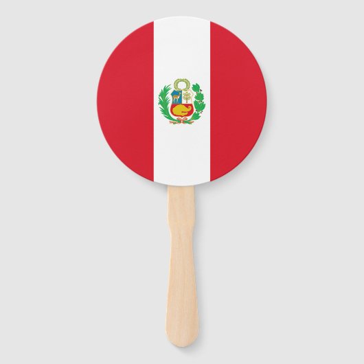 Peruaanse vlag handwaaier (Voorkant)