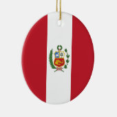 Peruaanse vlag keramisch ornament (Rechts)