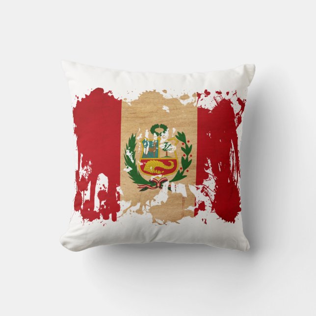 Peruaanse vlag kussen (Voorkant)