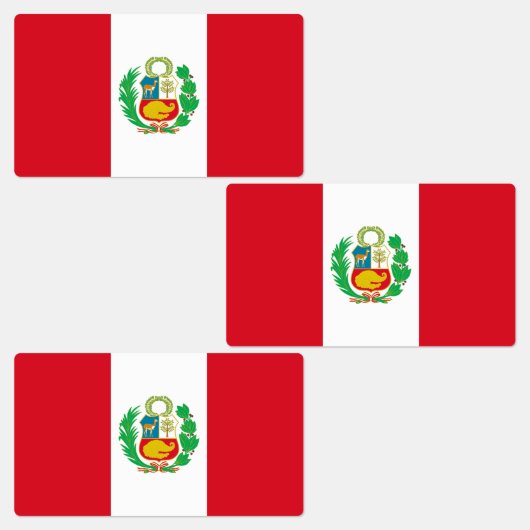 Peruaanse vlag labels (Groep)