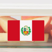 Peruaanse vlag labels (Aangebracht)