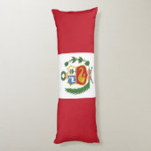 Peruaanse vlag lichaamskussen (Achterkant (Verticaal))