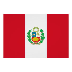 Peruaanse vlag perfect poster