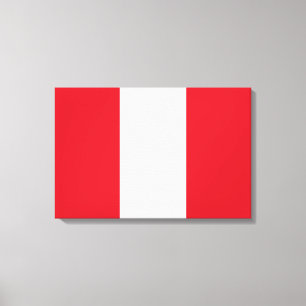 Peruaanse vlag (Peru) Canvas Afdruk