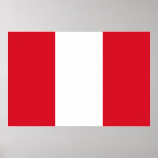 Peruaanse vlag (Peru) Poster (Voorkant)