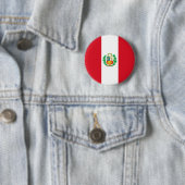Peruaanse vlag ronde button 5,7 cm (In situ)