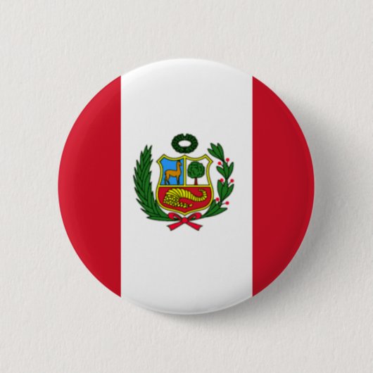 Peruaanse vlag ronde button 5,7 cm (Voorkant)