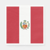 Peruaanse vlag servet (Voorkant)