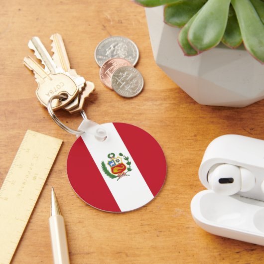 Peruaanse vlag sleutelhanger (Bureau)