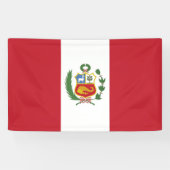 Peruaanse vlag spandoek (Horizontaal)