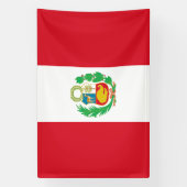 Peruaanse vlag spandoek (Verticaal)