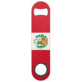 Peruaanse vlag speed flessenopener (Achterkant)