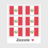 Peruaanse vlag sticker (Vel)