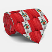 Peruaanse vlag stropdas (Opgerold)