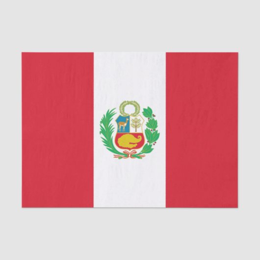 Peruaanse vlag tissuepapier (Voorkant)