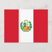 Peruaanse vlag, vlag van Peru Briefkaart (Voorkant)