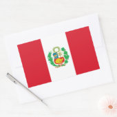 Peruaanse vlag, vlag van Peru Rechthoekige Sticker (Envelop)