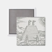 Peruanen die de zon aanbidden' magneet (Voorkant / Achterkant)