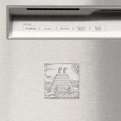 Peruanen die de zon aanbidden' magneet (Insitu (Vaatwasser))