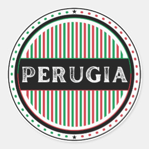 Perugia City Pride Embleem – Italiaanse identiteit Ronde Sticker