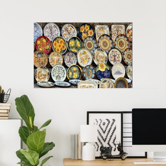 Perugia Pottery Poster (Thuiskantoor)