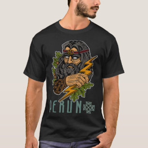 Perun Slavische mythen heidense heer stormachtige  T-shirt