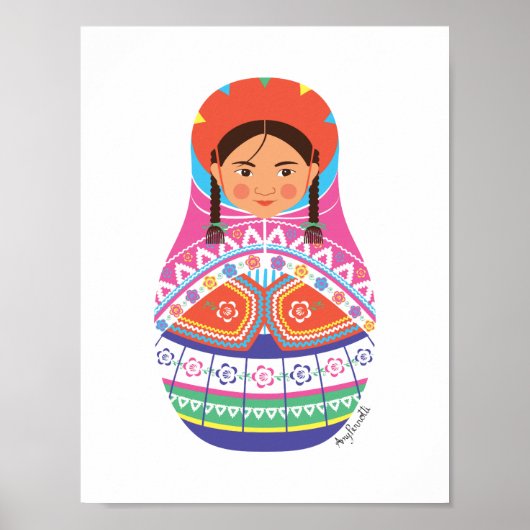 Peruviaans Matryoshka Poster (Voorkant)