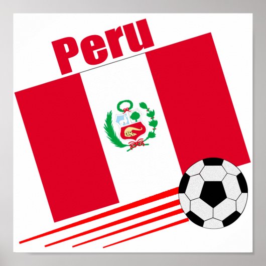 Peruviaans voetbalteam poster (Voorkant)