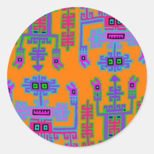 Peruviaanse Koningen Ronde Sticker