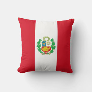 Peruviaanse vlag op Amerikaanse MoJo-kussen Kussen