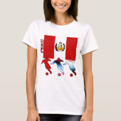 Peruviaanse voetbalspelers t-shirt (Voorkant)