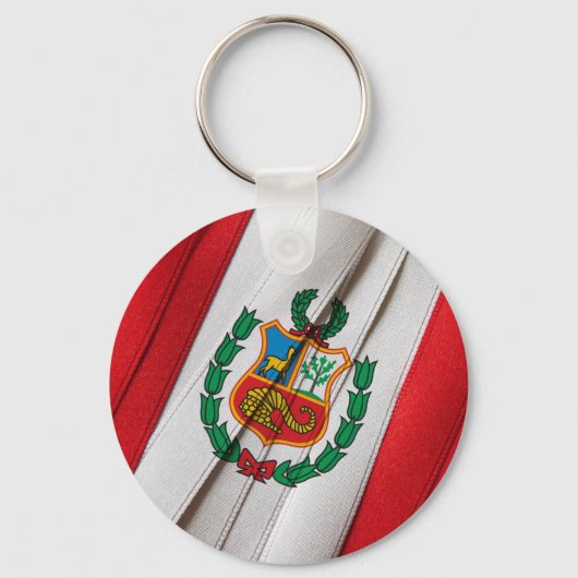 PERUVIAIRE vlag Sleutelhanger (Voorkant)
