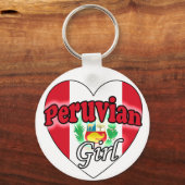 Peruvian Girl Sleutelhanger (Voorkant)