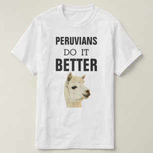 Peruvianen doen het beter met Alpaca T-shirt