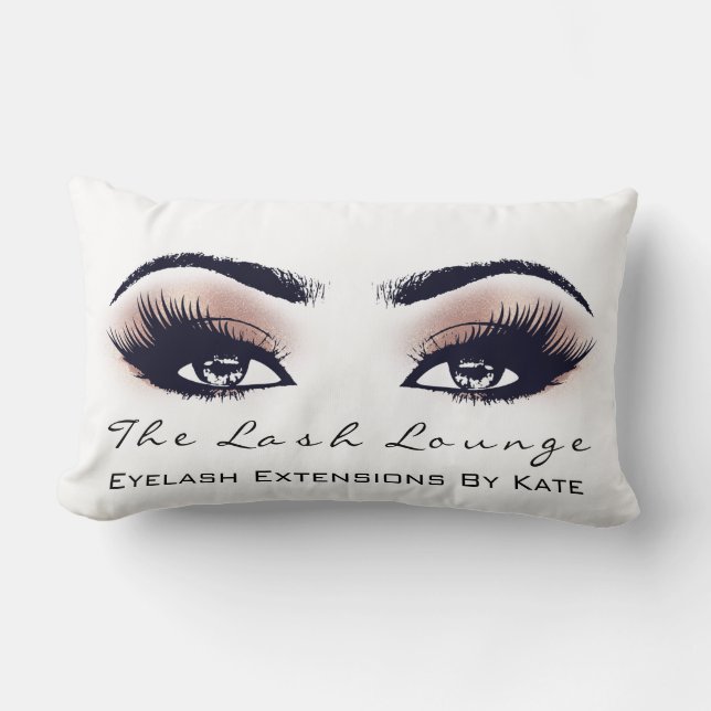 Perzenkoraal Glitter Spa Makeup Lashes Beauty Kussen (Voorkant)