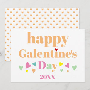 Perzentypografie Happy Galentines Day Holiday-kaar Feestdagenkaart